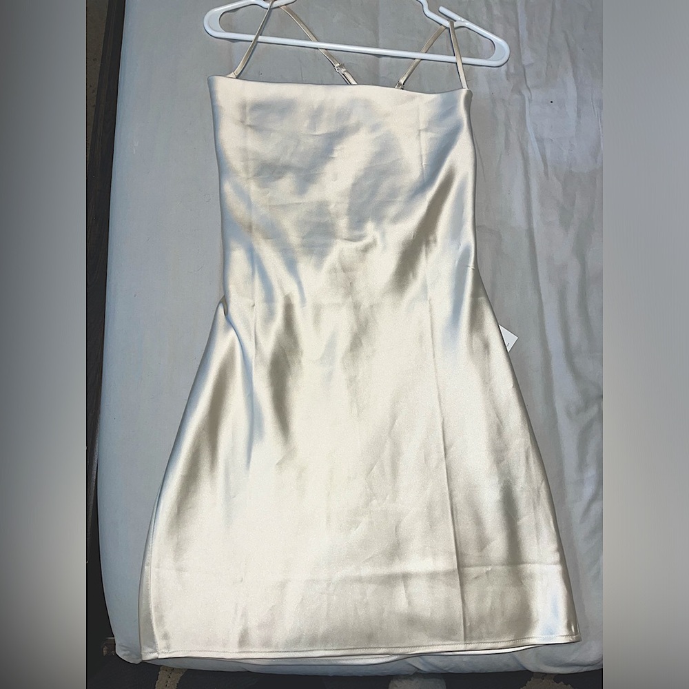 Forever 21 Cowl Net Satin Dress / Size S